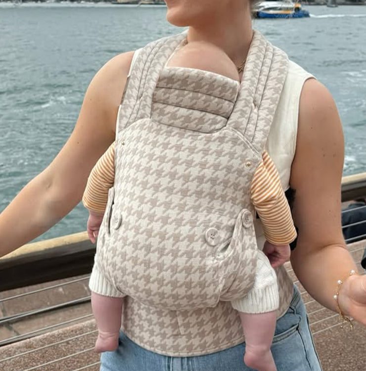 NuzzleHug's Limitless Baby Carrier - Neutral Houndstooth™